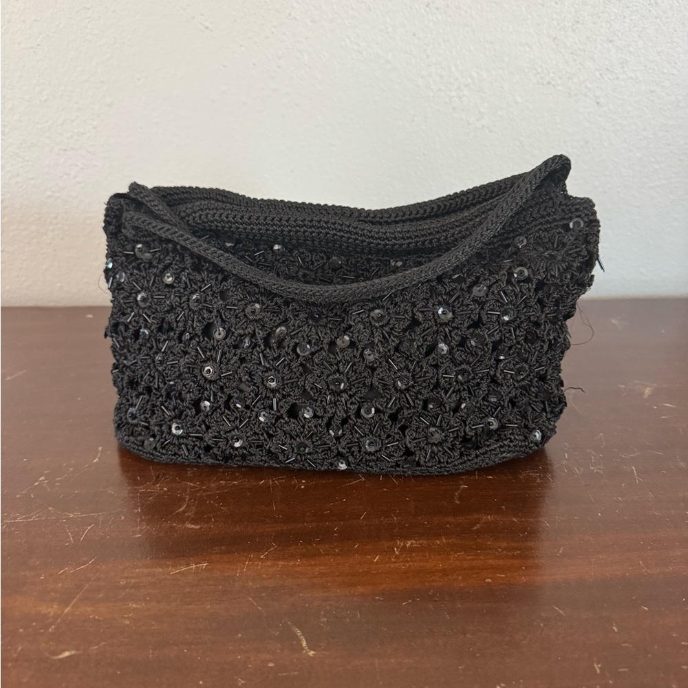 Elegant Black The Sak Crochet Women's Bag